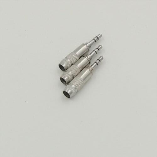 Audio Right Angle Rhodium Plated 3.5mm 3 pole Stereo Mini Jack Plug Connector Carbon Fiber