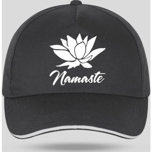 2021 New Men Women NAMASTE Print Casual Funny Baseball Caps for Hip Hop Cotton Velcro Trucker Cap Bone Dad Hats