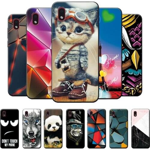 For Samsung Galaxy A01 core Case 5.45 inch Soft TPU Silicon Back Phone Case Cover For Samsung A01 core SM-A013 Cool Cat Bumper