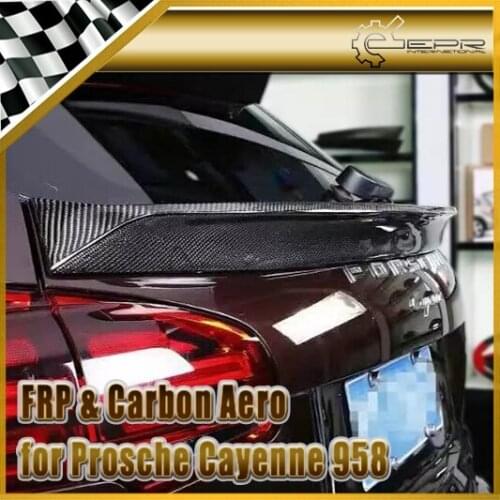 For Cayenne 958 2011+ LM Style Carbon Fiber Boot Spoiler Rear Wing