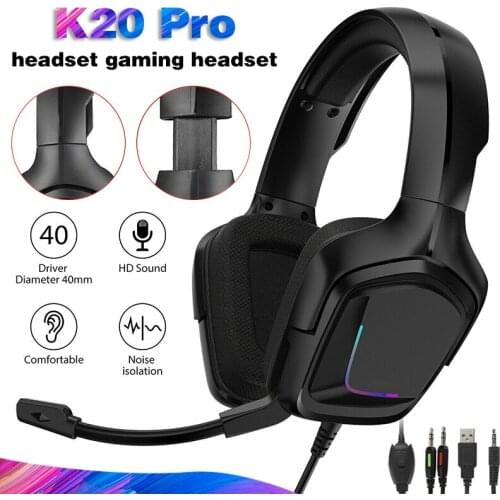For PS4 XBOX One PC Laptop 1pc High Quality Wired Gaming Headset Surround Sound Headphone with Microphone Pohiks