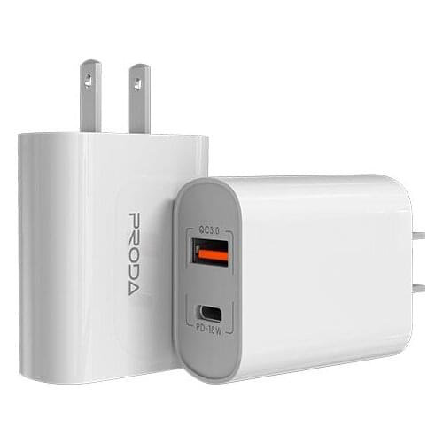 Dual USB PD 18W Fast Charging Adaptor EU US For iPhone 11 12 X 6 7 8 Xiaomi Huawei Samsung Smartphone QC3.0 Wall Charger