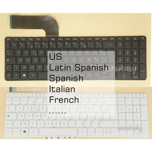US LA Spanish Italian French Keyboard For HP 15-P000 15t-P000 15t-P100 15t-P200 15z-P000 15z-P100 15z-P200