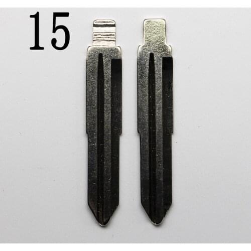 #15 Key For 2 in 1 LiShi For Hyundai Kia Teeth Blank Chevrolet Spark Buick Scale Shearing Remote Car Flip LeftKey Blade NO.15