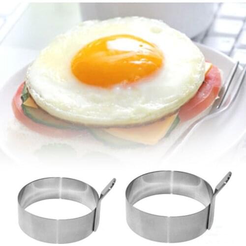 Stainless Steel Fried Egg Ring Pancake Mould Egg Mold Cooking Kitchen Accessories Gadget Tool 2 Sizes