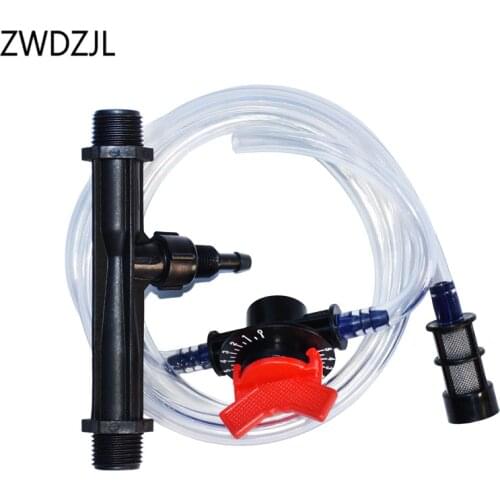 G1/2 G3/4 irrigation fertilizer injector venturi fertilizer injector Kits Irrigation Venturi Tube Greenhouse Drip system 1se