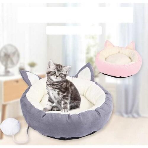 Dog Kennel Bads Bed For Chihuahua Bed Cat Sofa Lit Chat Legowisko Pet Dog Supplies Soft Fleece Winter Warm Cat Pet Bed Hou