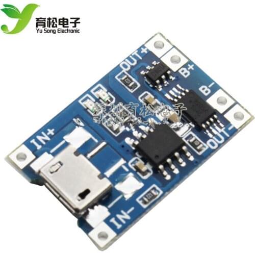 MICRO interface 1A lithium battery charging and protection integrated board charging + protection two in one charging module