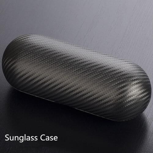 Wholesale Carbon Fiber Sunglass Case Black New Mens Glass Gift Box Ladies Glass Protect Case B011