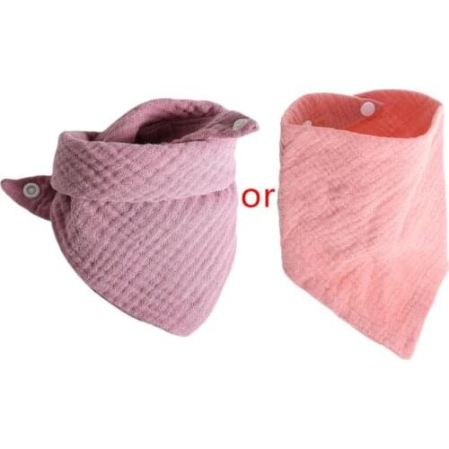 24BE Baby Infant Cotton Bib Newborn Triangle Scarf Feeding Saliva Towel Baby Stuff