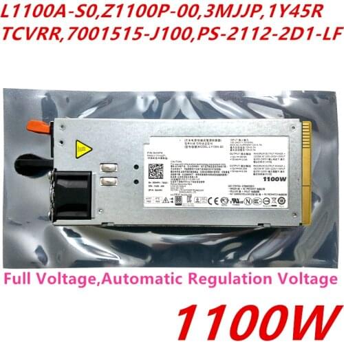New PSU For Dell R910 810 715 710 510 Power Supply L1100A-S0 Z1100P-00 3MJJP 1Y45R TCVRR 7001515-J100 PS-2112-2D1-LF 0GVHPX