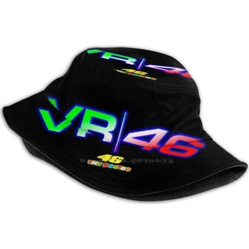 Black And Italy 4 6 Motor Racer - The Foldable Panama Bucket Hat Cap Motorcycle Race 4 6 Motor Racer Racing Moto Motorbike Gp