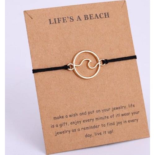 Ocean Wave Beach Adjustable Bracelets Conch Shells Octopus Mermaid Women Men Unisex Fashion Jewelry Summer Gift Drop Shipping