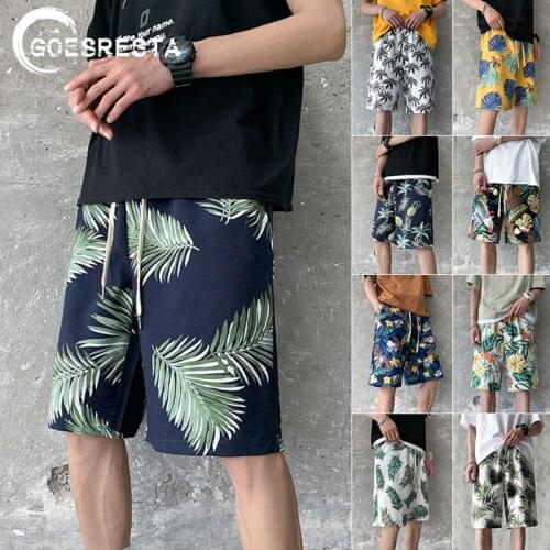 Men Beach Shorts 2021 Summer New Streetwear Hawaii Floral Casual Shorts Men Fashion Large Size Vacation Harajuku Mens Shorts