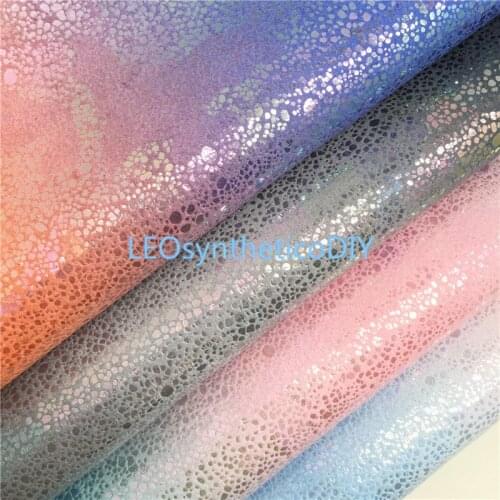 1PC 21X29CM Rainbow Caviar Grain Faux Leather Fabric, Synthetic Leather Fabric Sheets For Making Bows LEOsyntheticoDIY T433