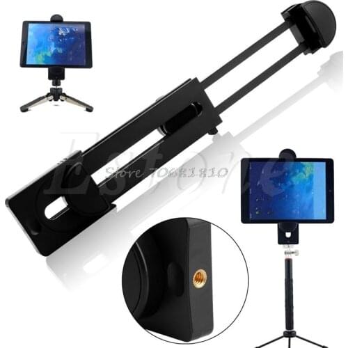 Universal Tripod Mount Holder Bracket 1/4\" Thread Adapter For 3~13\" Tablet iPad
