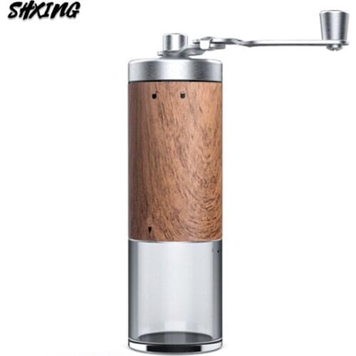 Vintage Wooden Handle Manual Coffee Bean Spice Grinder Hand Grinder Coffee Beans Grinding Machine Grain Mill