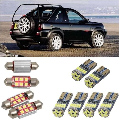 Interior led Car lights For Land Rover freelander soft top L314 bulbs for cars License Plate Light 8pc