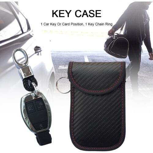 Car key shielding bag anti-scanning RFID bag Auto Car Key Signal Blocker Faraday Bag Keyless Fob RFID Blocking Pouch Case
