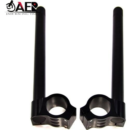 JAER Pair 45mm Motorcycle Handlebar Clip-Ons Fork Handle Bars Clip Ons for Honda CBR600RR CBR900RR GSXR600 Speed Triple