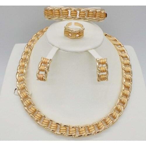 Bohemia Jewelry Collar Jewelry Set Fashion Necklace Earrings Bracelet Set For Women For Wedding Jewelry