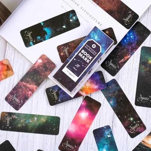 8packs/lot Vintage literary Paper Bookmark Girl Starry Fruit For Novelty Book Reading Maker Page Creative Stationery Wholesale