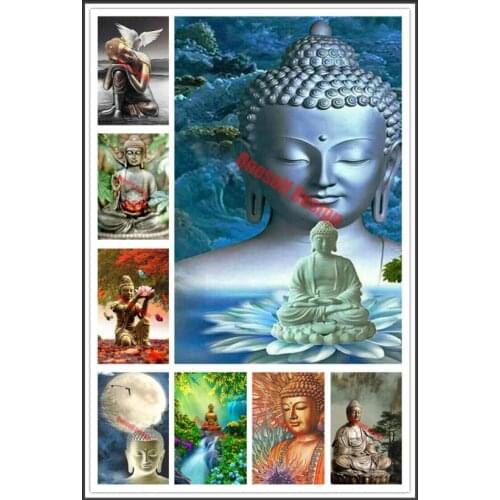 Diy diamond painting full square/round Buddha 5d diamond mosaic sale diy diamond embroidery full set herat christmas gift