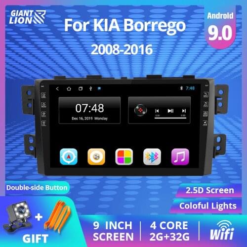 2DIN Android 9.0 Car Radio For Kia Borrego Mohave 2008-2012 Stereo Multimedia Video Player GPS Navigation Autoradio DVD Player