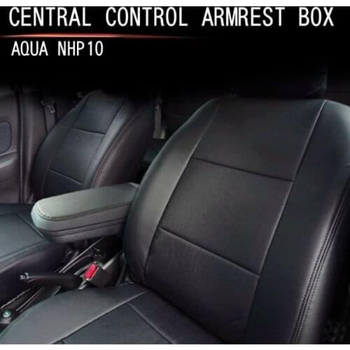 Car Central Armrest Box Punch-Free Central Console Armrest Box Storage Box for Toyota Aqua NHP10 2016-2021