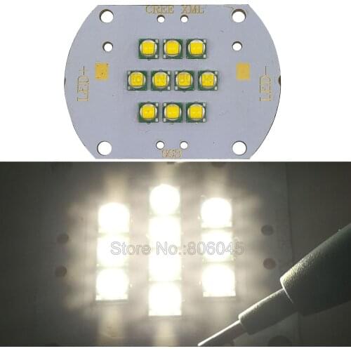 Cree XLamp 100W XM-L XML T6 Warm White 3000K DC30-36V 3000mA 10-LED High Power LED Lighting For DIY House/Street Illumination