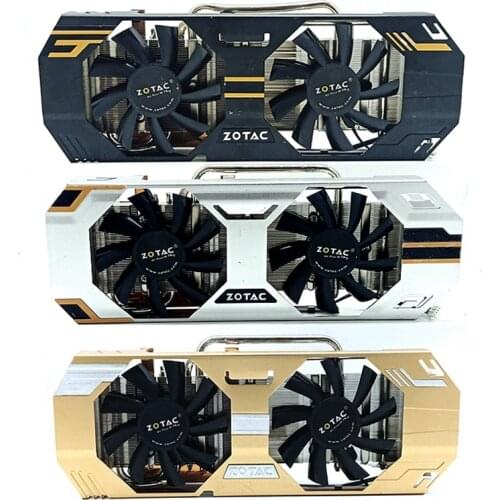 DIY Graphics card cooler For ZOTAC GTX760-2GD5 Extreme OC OC+ Heat Sink Cooling Fans 4pin 12V