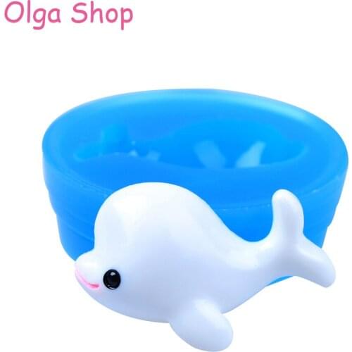 DYL580 44.1mm Whale Silicone Mold - Sea Animal Mold Fondant, Sugarcraft, Cabochon, Gum Paste, Resin Jewelry Making, Chocolate