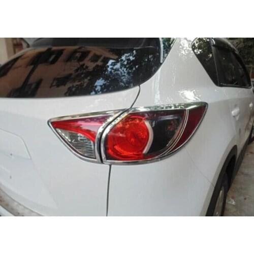 Chrome Rear Tail Light Lamp Cover Trim Fit For Mazda CX-5 CX5 2012 2013 2014 2015 2016 Taillight Molding Garnish Surround Frame