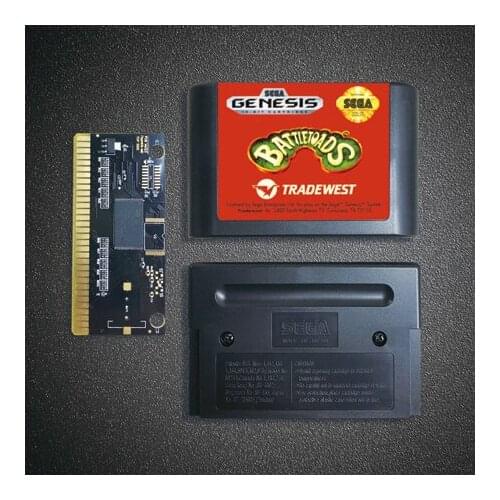 Battletoads - 16 Bit MD Game Card for Sega Megadrive Genesis Video Game Console Cartridge