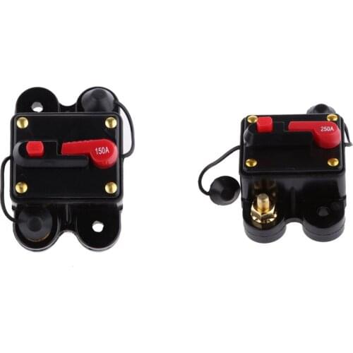MagiDeal 2PCS 250A+150A Manual Reset Circuit Breaker 12v/24v Car Boat Fuse