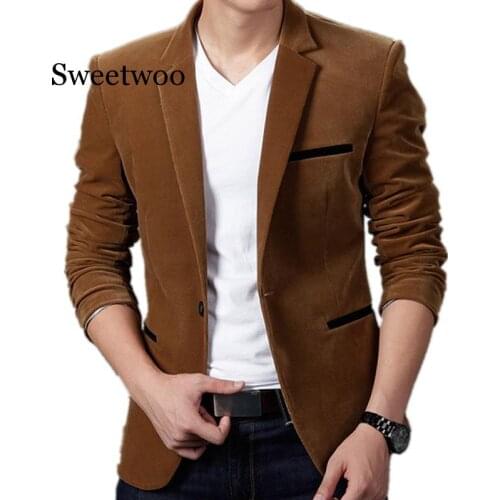 Mens Fashion Blazer Britishs Style Casual Slim Fit Suit Jacket Male Blazers Men Coat Jacket For Men