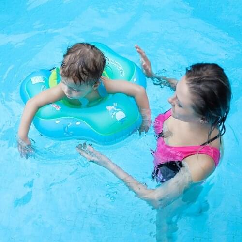 Inflatable Baby Swimming Ring Infant Armpit Floating Kids Swim Pool Accessories Circle Bathing Inflatable Double Raft Rings Toy