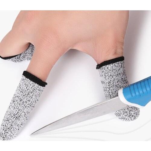 Finger Protection 10 PCS Finger Cots Cut Resistant Protection, Extender for Kitchen, Work, Sculpture, Anti-Slip, Reusable