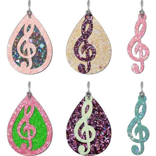 New Music Earring Wooden Die Scrapbooking C2992 Cutting Dies Multiple Sizes Compatible With Most Die Cutting Machines