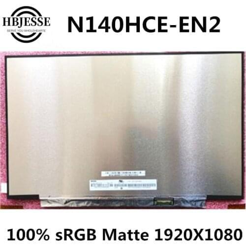 Original 14'' Matte Screen Display Panel Matrix Exact Model N140HCE-EN2 Rev.C1 IPS 100% sRGB FHD 1920x1080 30 pins