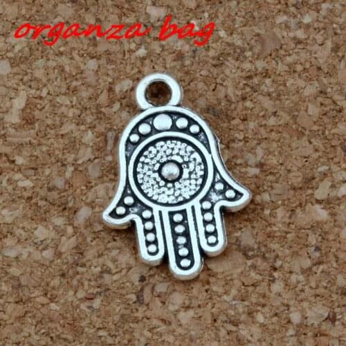 20pcs /lots Hamsa Hand Charm alloy Jewelry DIY Fit Bracelets Necklace Earrings 12.2x18.2mm A-377