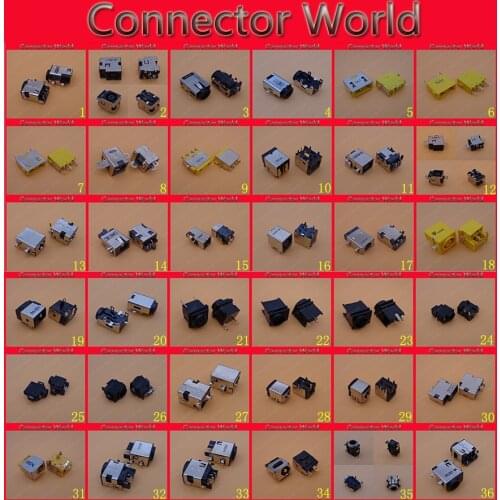 36models Laptop Notebook netbook charging port power DC Jack connector for acer asus HP dell Toshiba IBM lenovo Hasee