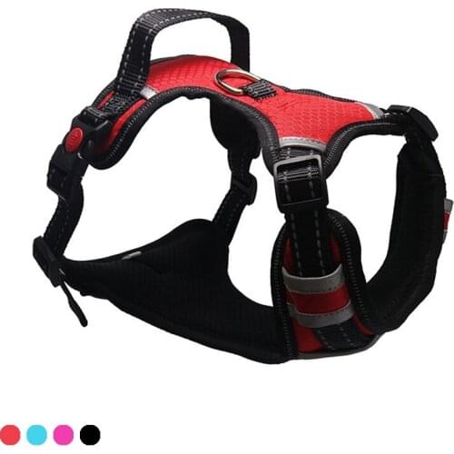 Adjustable High Quality Nylon Dogs Harnesses Outdoor Walking Comfortable Dog Collar for Large Meduim Small Dog Vest Dog Supplies