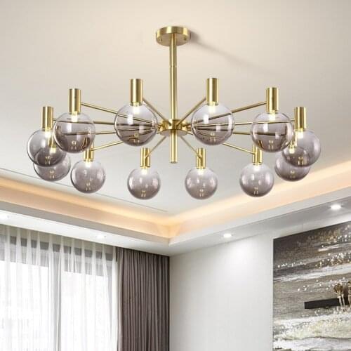 Light Luxury Living Room Led Chandelier Simple Modern Home Dining Room Bedroom Lamp Nordic Novelty Cafe Chandelier Ceiling