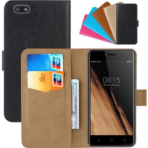 Luxury Wallet Case For DEXP Ixion ML450 Super Force PU Leather Retro Flip Cover Magnetic Fashion Cases Strap