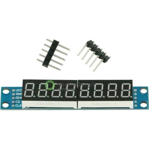 MAX7219 LED Dot Matrix 8 Digit Digital Tube Display Control Module For Arduino 3.3V 5V Microcontroller Serial Driver 7-segment