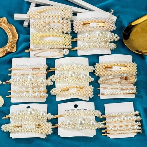 Hair Clip 2021 Korea Style Fashion Pearl Hair Clip For Women Sweet Romantic Elegant Female Jewelry Hairpin Hair Accessories