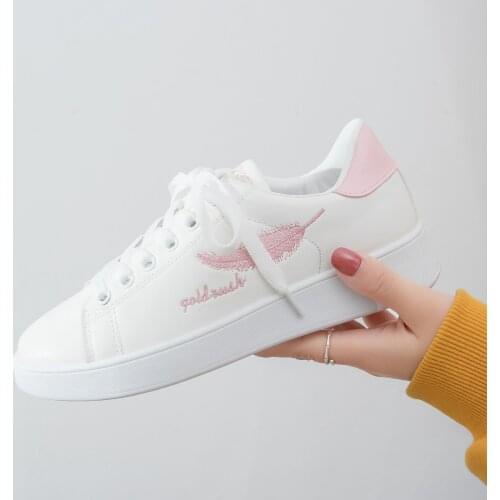 Women sport shoes new Korean thick-soled white shoes spring 2021 students breathable sneakers women tennis shoes tenis feminino