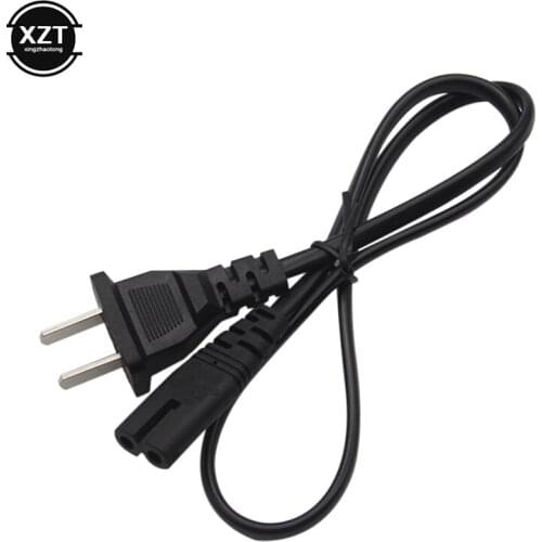 1pc 0.6M 2ft-Prong AC Pin US Power Cable High Quality Wire Conductor Power Cord For Desktop Laptop