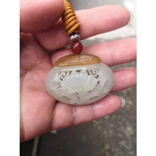 100% really 7a hetian White jade Pendants Handcarved hollow Pendant jade pendant men women pendant jade gift for friends jewelry